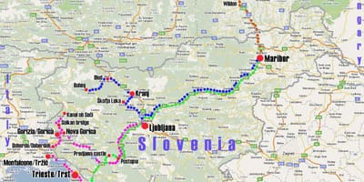 Kaupandi höfn Slóveníu kort