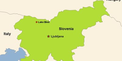 Kort af udine Slóveníu